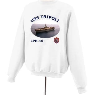 LPH 10 USS Tripoli Photo Sweatshirt