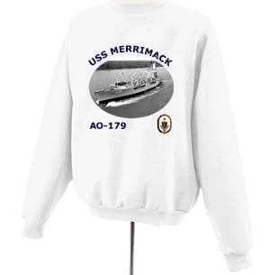 AO 179 USS Merrimack Photo Sweatshirt