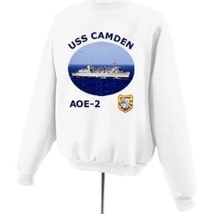 AOE 2 USS Camden Photo Sweatshirt
