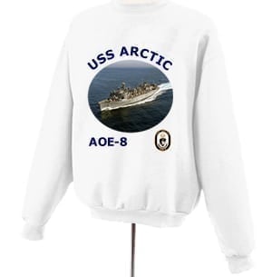 AOE 8 USS Arctic Photo Sweatshirt
