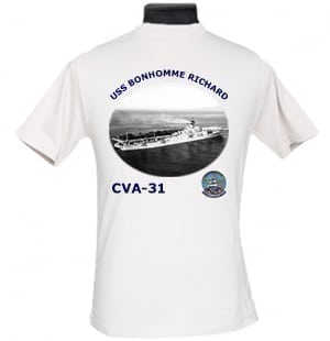 CV 31 USS Bonhomme Richard 2-Sided Photo T Shirt