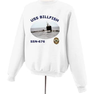SSN 676 USS Billfish Photo Sweatshirt