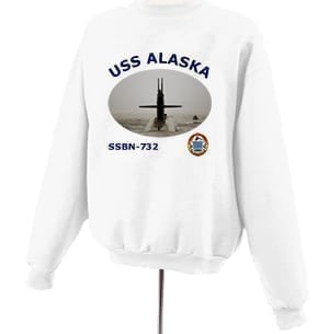 SSBN 732 USS Alaska Photo Sweatshirt