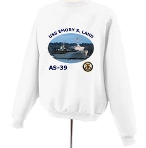 AS 39 USS Emory S Land Photo Sweatshirt