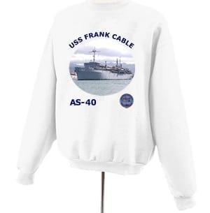 AS 40 USS Frank Cable Photo Sweatshirt