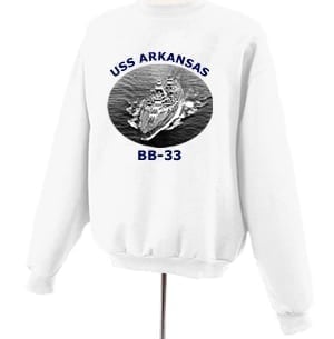 BB 33 USS Arkansas Photo Sweatshirt
