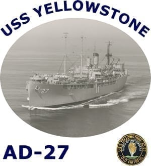 AD 27 USS Yellowstone Photo Sweatshirt