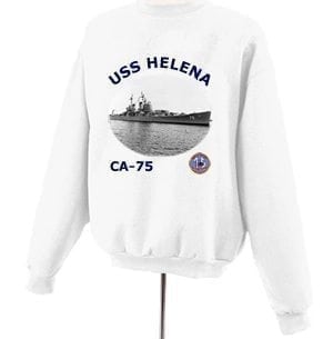 CA 75 USS Helena Photo Sweatshirt