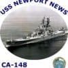 CA 148 USS Newport News Photo Sweatshirt