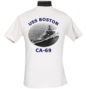 CA 69 USS Boston 2-Sided Photo T Shirt