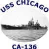 CA 136 USS Chicago 2-Sided Photo T Shirt