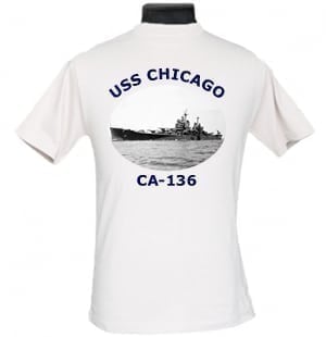 CA 136 USS Chicago 2-Sided Photo T Shirt