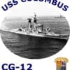 CG 12 USS Columbus 2-Sided Photo T Shirt