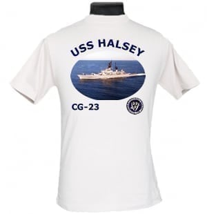 CG 23 USS Halsey 2-Sided Photo T Shirt