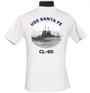 CL 60 USS Santa Fe 2-Sided Photo T Shirt