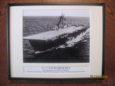 CV 59 USS Forrestal Framed Picture 1