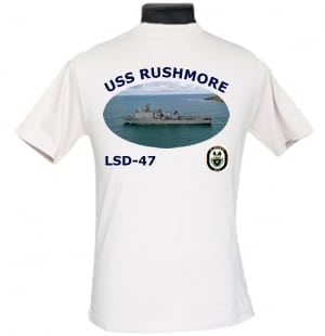 LSD 47 USS Rushmore 2-Sided Photo T Shirt