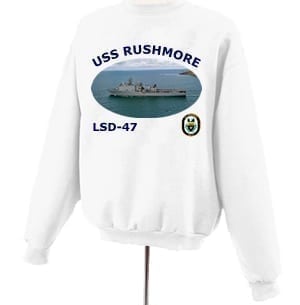 LSD 47 USS Rushmore Photo Sweatshirt