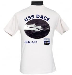 SSN 607 USS Dace 2-Sided Photo T-Shirt
