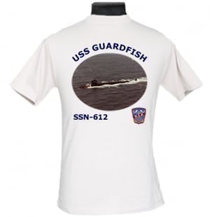 SSN 612 USS Guardfish 2-Sided Photo T-Shirt