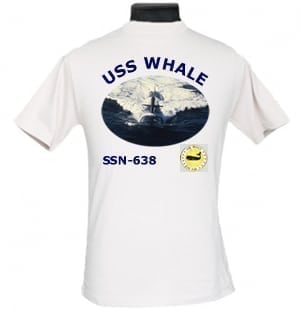 SSN 638 USS Whale 2-Sided Photo T-Shirt