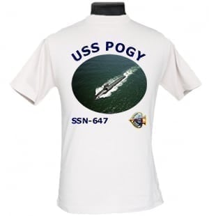 SSN 647 USS Pogy 2-Sided Photo T-Shirt