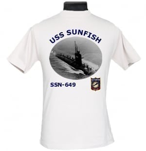 SSN 649 USS Sunfish 2-Sided Photo T-Shirt