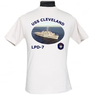 LPD 7 USS Cleveland 2-Sided Photo T-Shirts