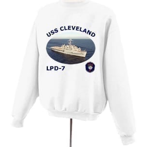 LPD 7 USS Cleveland Photo Sweatshirt