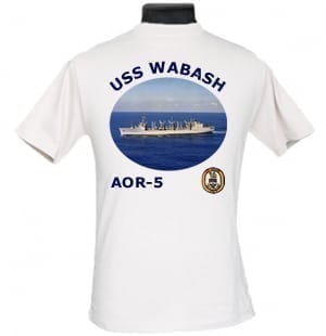 AOR 5 USS Wabash 2-Sided Photo T-Shirts