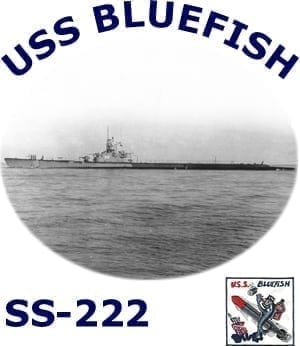 SS 222 USS Bluefish 2-Sided Photo T-Shirts