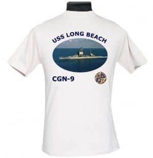 CGN 9 USS Long Beach 2-Sided Photo T-Shirt