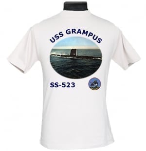SS 523 USS Grampus 2-Sided Photo T-Shirts
