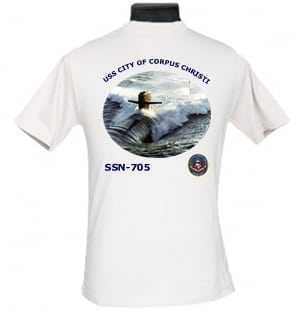SSN 705 USS City of Corpus Christi  2-Sided Photo T-Shirt