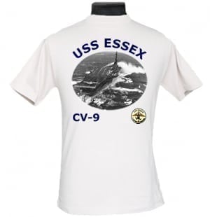 CV 9 USS Essex 2-Sided Photo T-Shirt