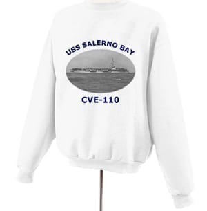 CVE 110 USS Salerno Bay Photo Sweatshirt
