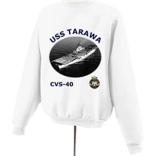 CV 40 USS Tarawa Photo Sweatshirt
