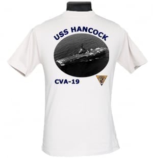 USS HANCOCK CVA-19 Cuirassé Blanc Polo Shirt Polo 