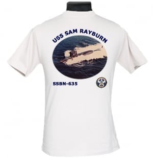 SSBN 635 USS Sam Rayburn 2-Sided Photo T-Shirts