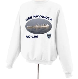 AO 106 USS Navasota Photo Sweatshirt
