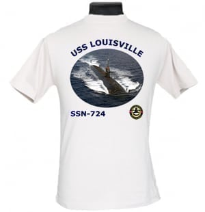 SSN 724 USS Louisville 2-Sided Photo T-Shirt