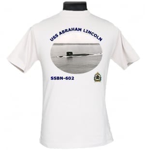 SSBN 602 USS Abraham Lincoln 2-Sided Photo T-Shirts