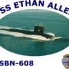 SSBN 608 USS Ethan Allen 2-Sided Photo T-Shirts