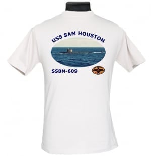 SSBN 609 USS Sam Houston 2-Sided Photo T-Shirts