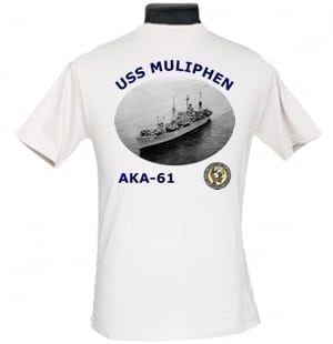 AKA 61 USS Muliphen 2-Sided Photo T Shirts