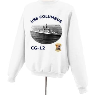 CG 12 USS Columbus Photo Sweatshirt