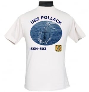 SSN 603 USS Pollack 2-Sided Photo T Shirt