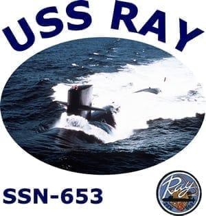 US Navy USS Ray SSN-653 Submarine T-Shirt 
