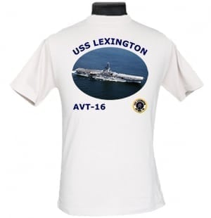 CV 16 USS Lexington 2-Sided Photo T-Shirt