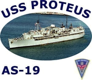 AS 19 USS Proteus 2-Sided Photo T Shirt